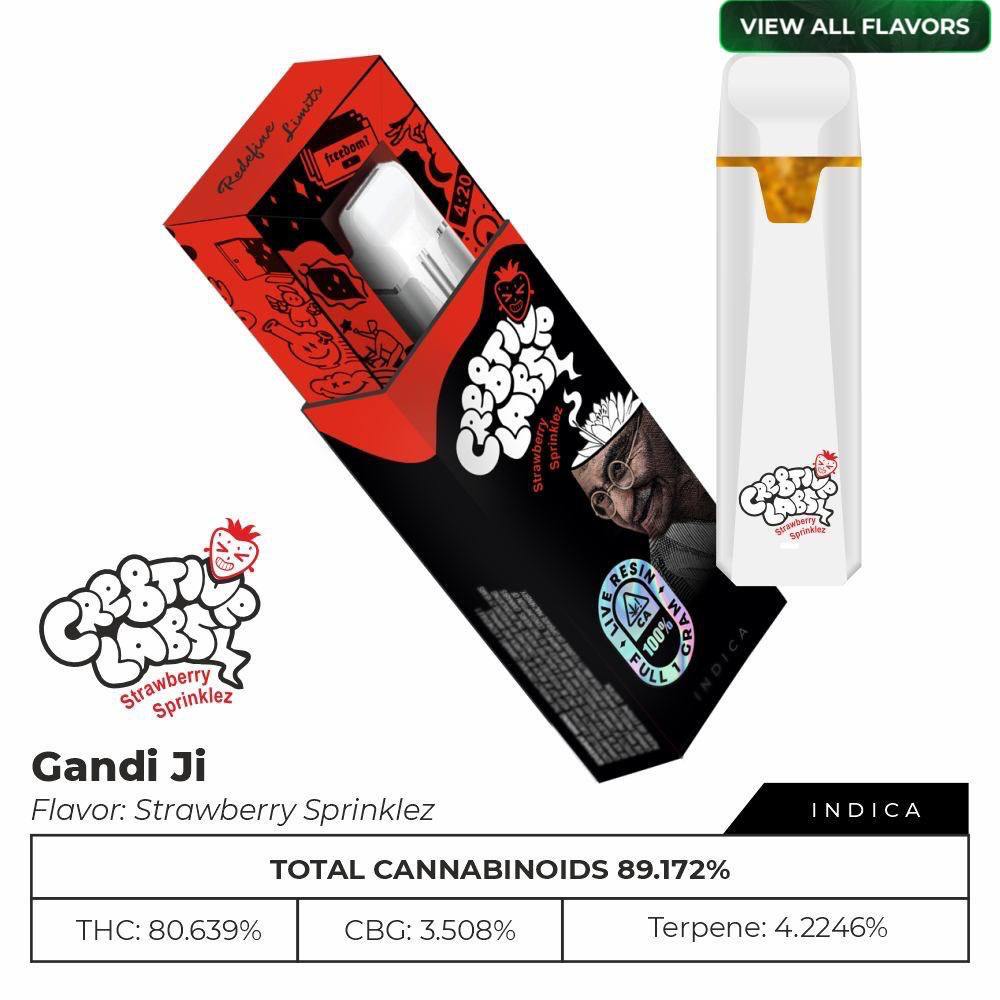 Strawberry Sprinklez - Whole Plant Live Resin - Disposable - 1g 