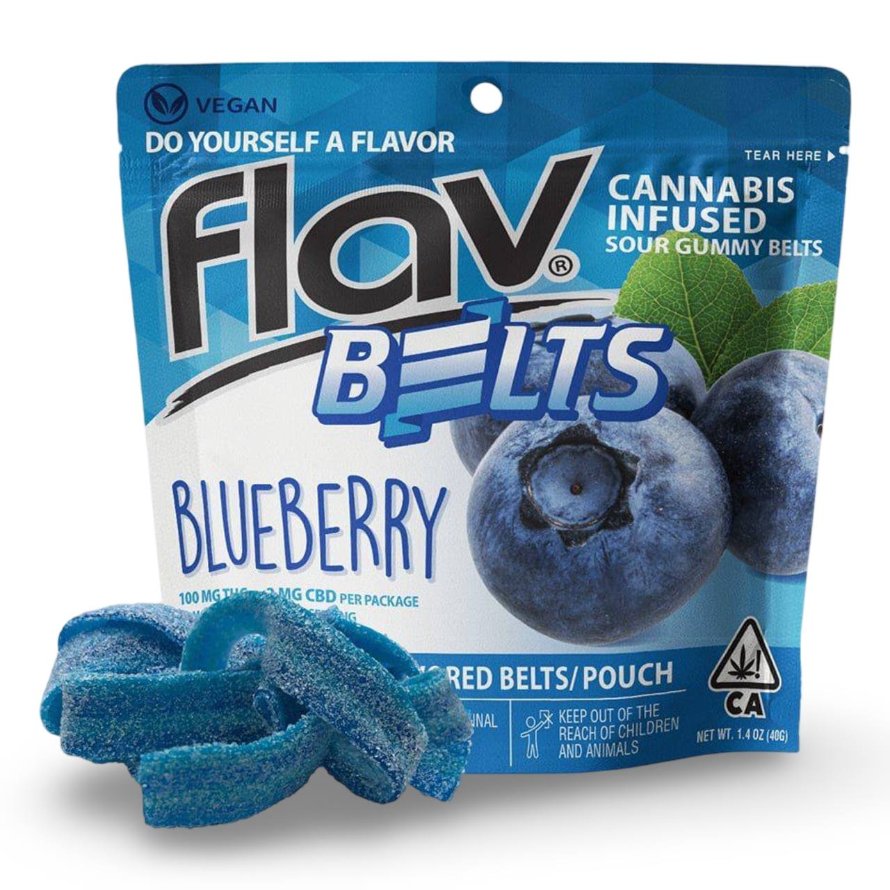 Blueberry Belts - Live Resin Gummies - 1000mg