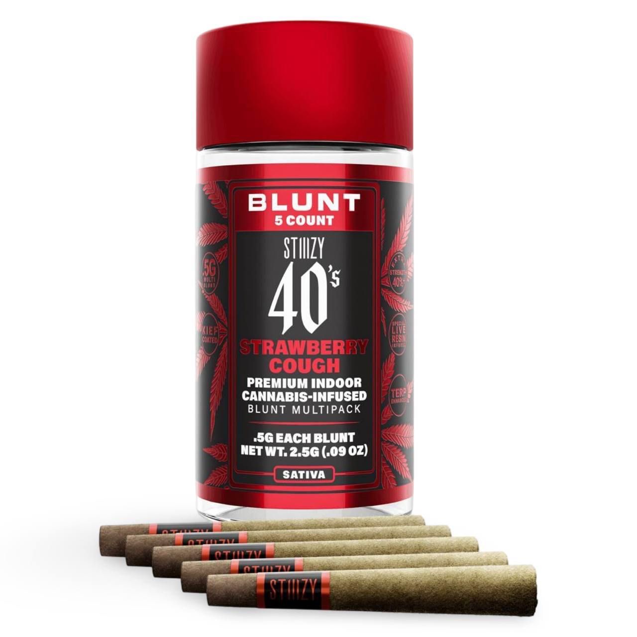 Infused Mini Blunts- (5 J's Per Pack x 0.5g ea)