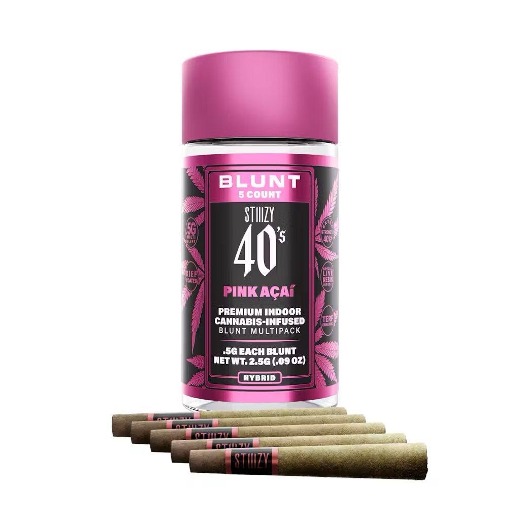 Pink Acai - Infused Mini Blunts- (5 J's Per Pack x 0.5g ea)