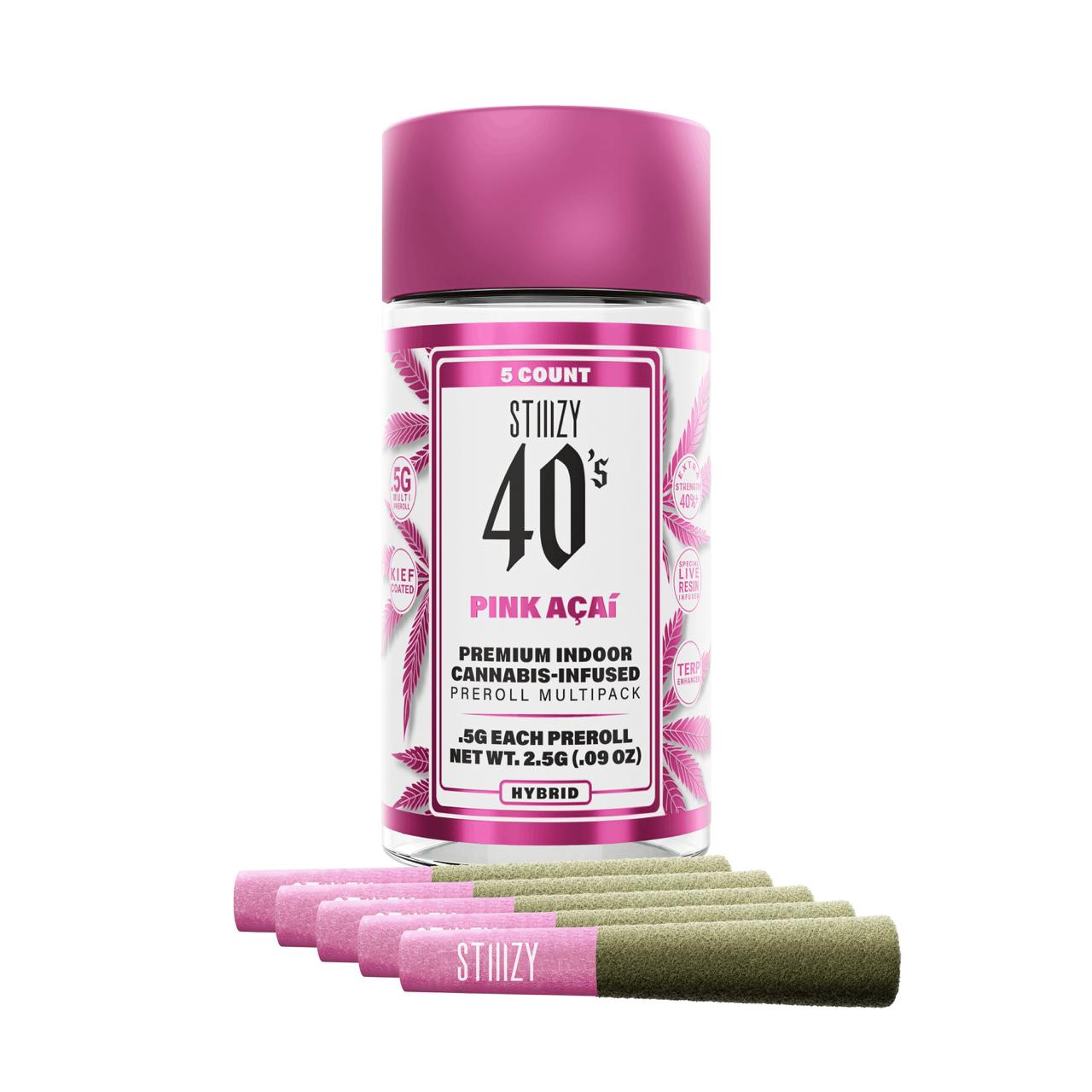 Pink Acai - Infused Mini Joints - (5 J's Per Pack x 0.5g ea)