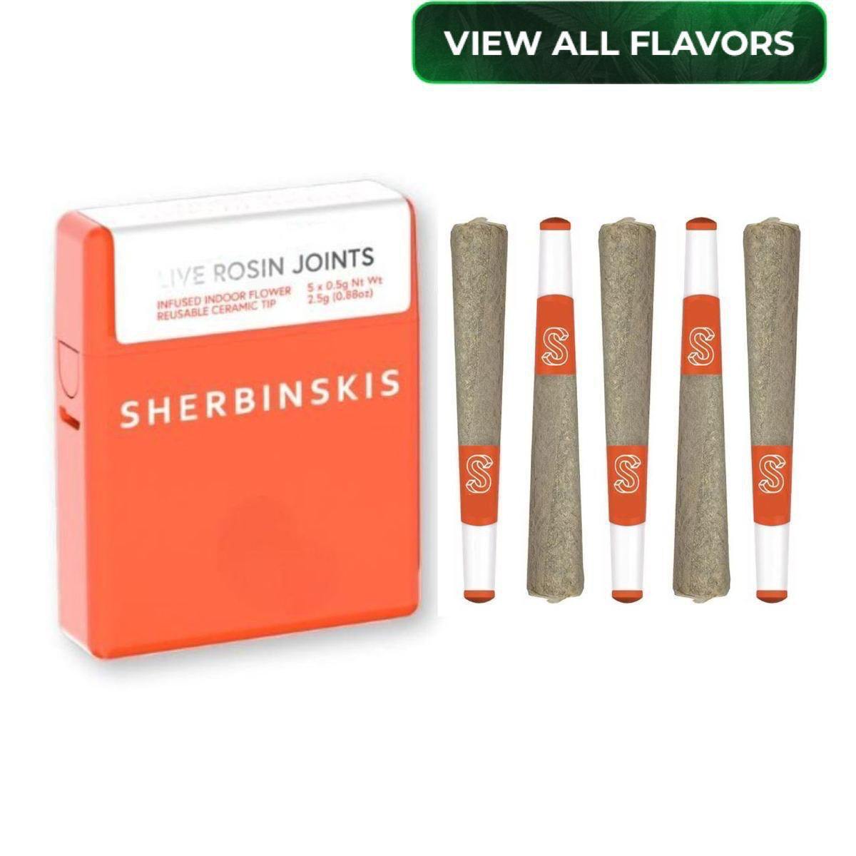 Straw Sunset - Live Rosin + Diamond Infused Joints - (5 J's Per Pack x 0.5g ea)