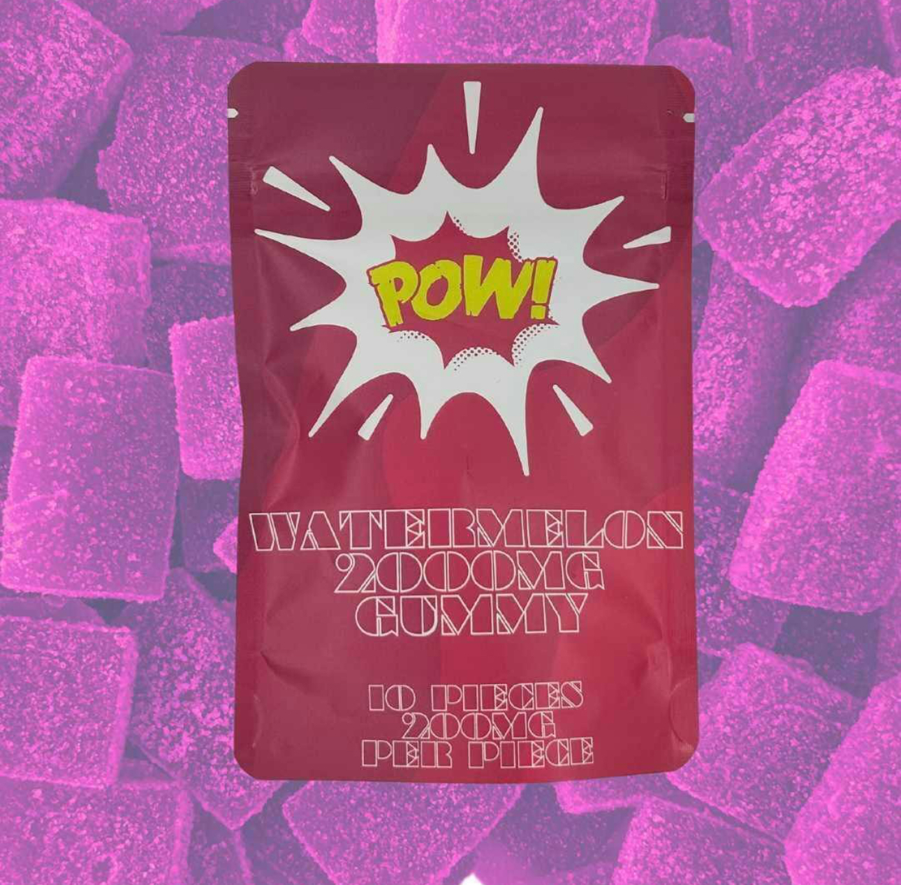 POW! Gummies - Watermelon - 2000mg Nanotech 10pk