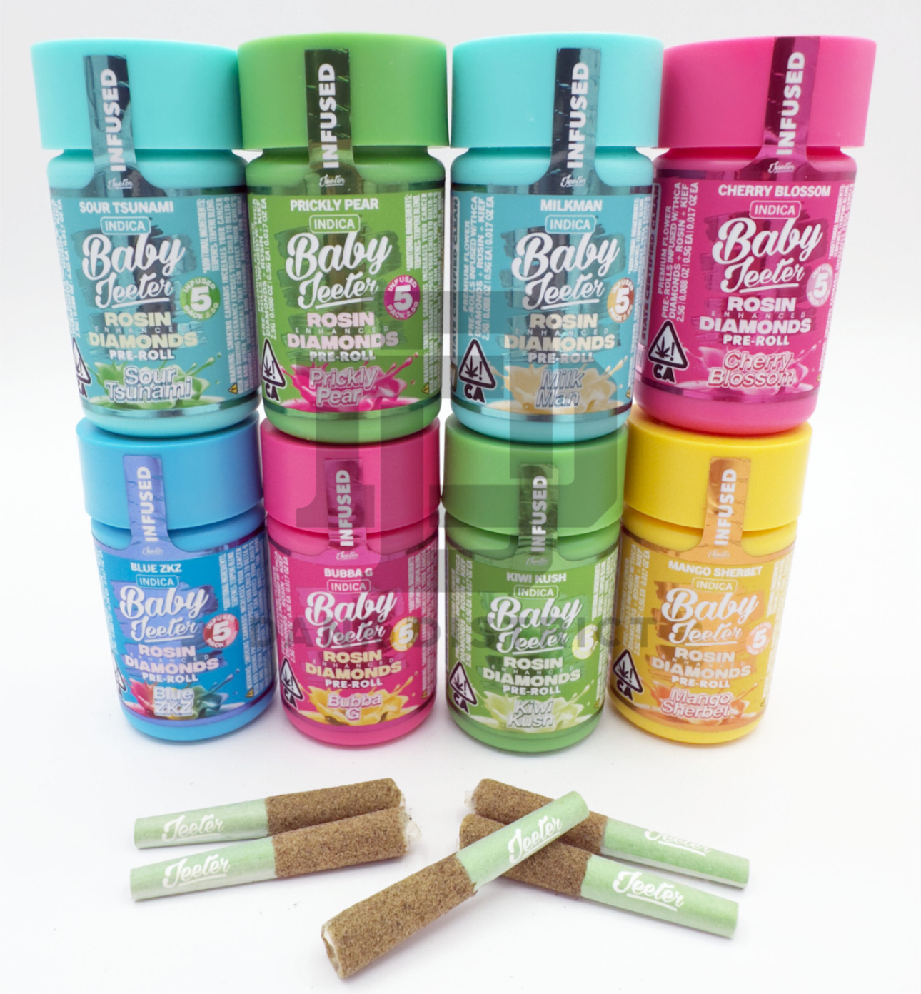 Baby Infused Jeeter - Rosin Enhanced Diamonds Pre-Rolls - (5 Pack) - 2.5g