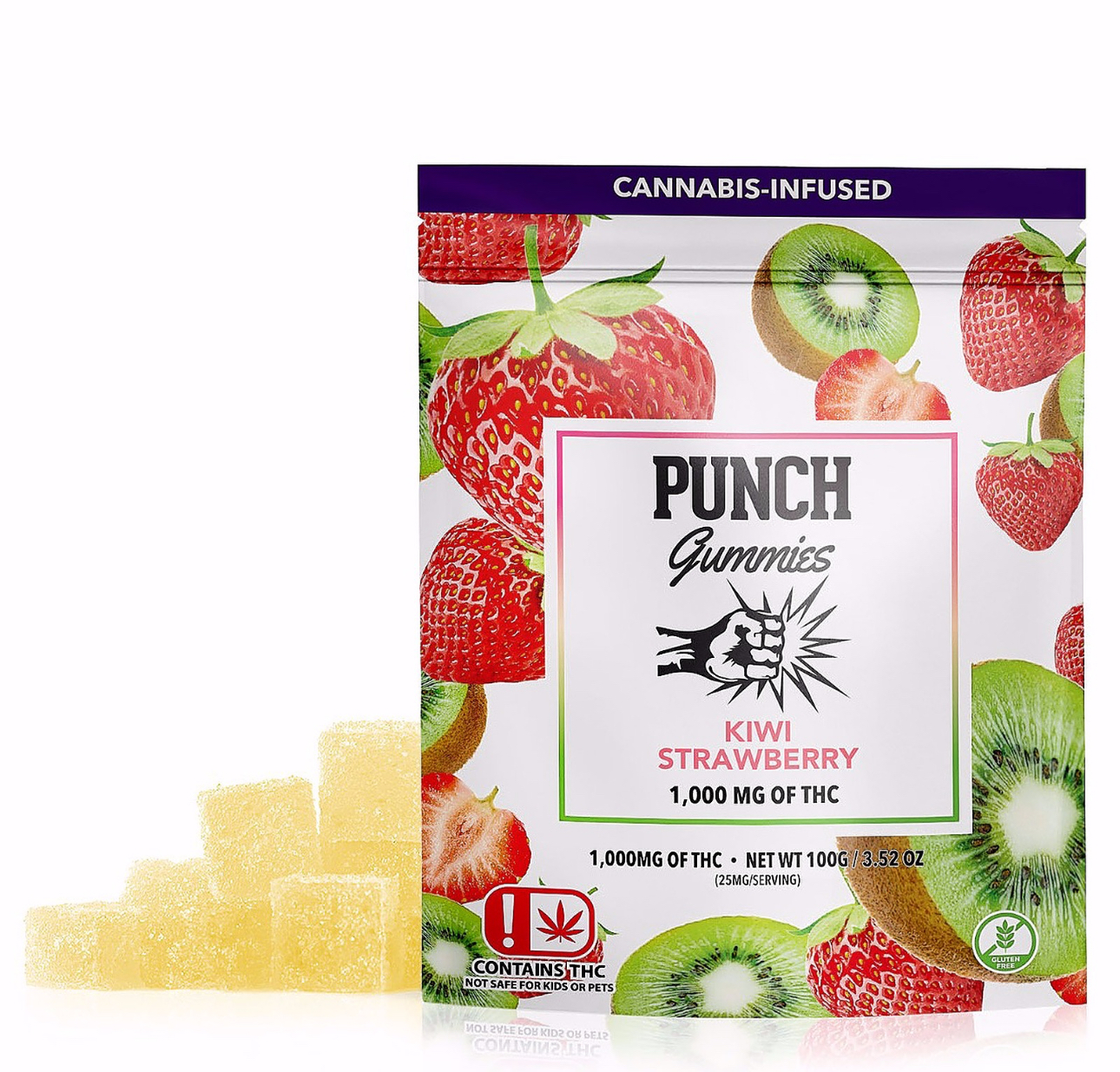 Kiwi Strawberry Extreme Gummies - 1000mg