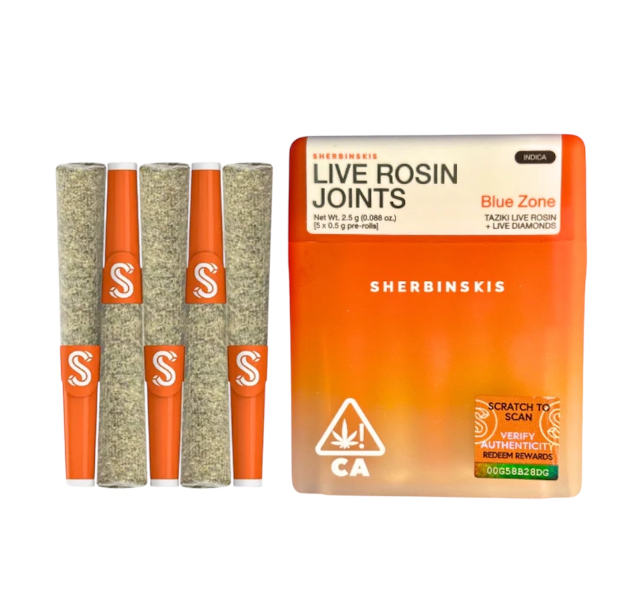 Mochi - Live Rosin + Diamond Infused Joints - (5 J's Per Pack x 0.5g ea)