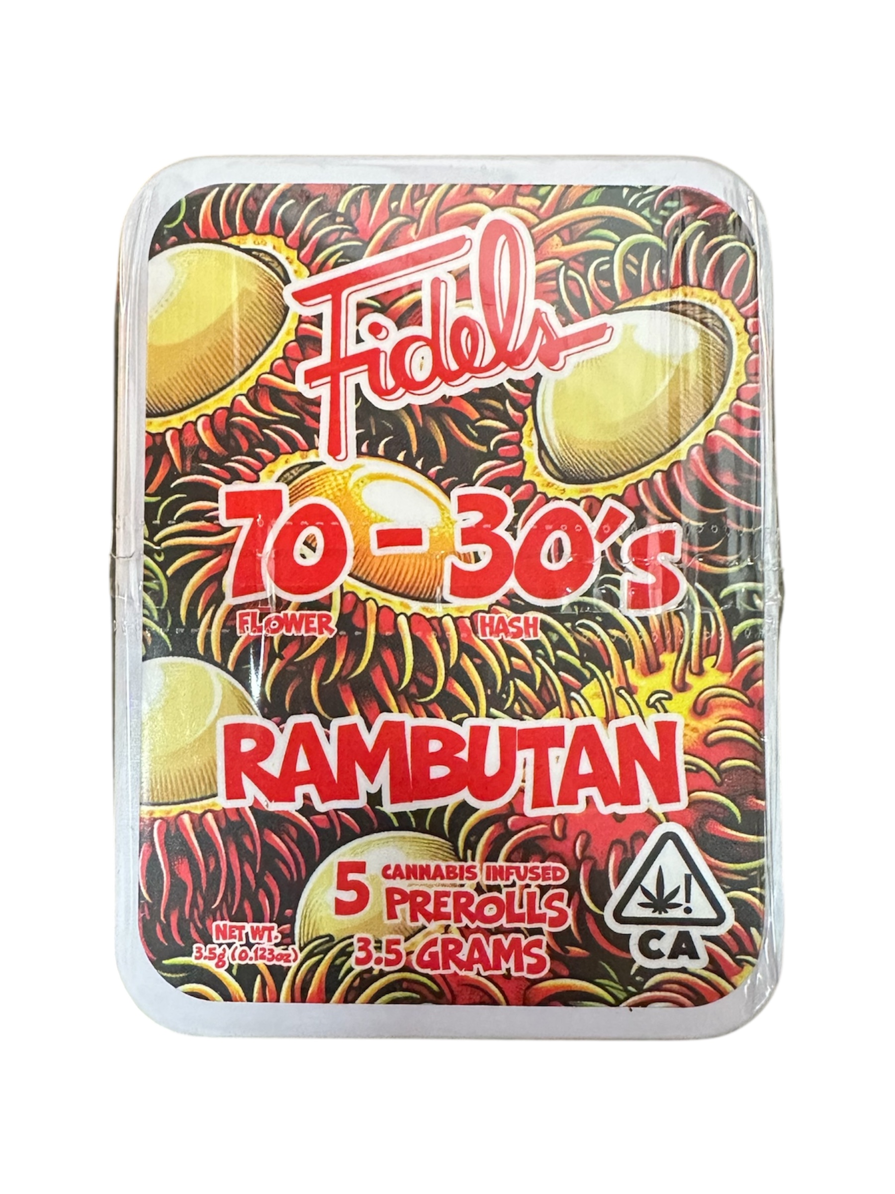 Rambutan Prerolls by Fidels - 70/30 - 3.5g/5pk