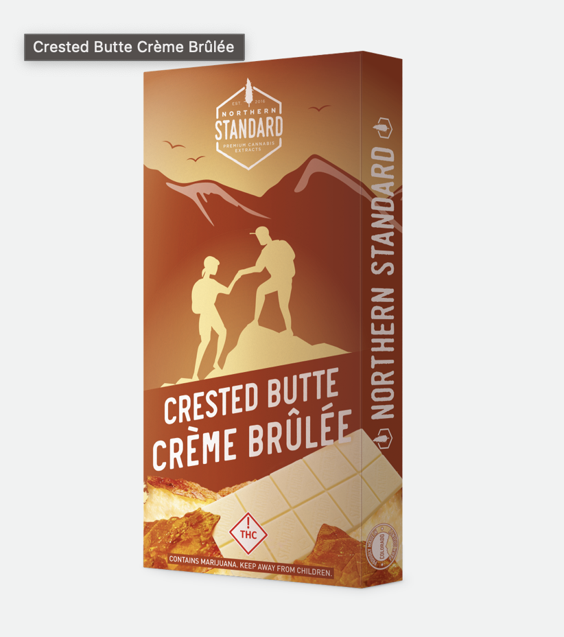 Crested Butte Crème Brûlée - White Chocolate Bar - 1000mg