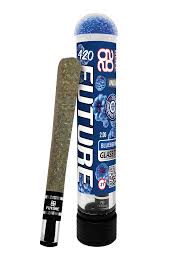 Premium Glass Tip Pre-Roll with Infused Gummy : Blueberry 2g